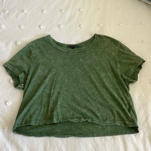 Distressed Cropped Tee